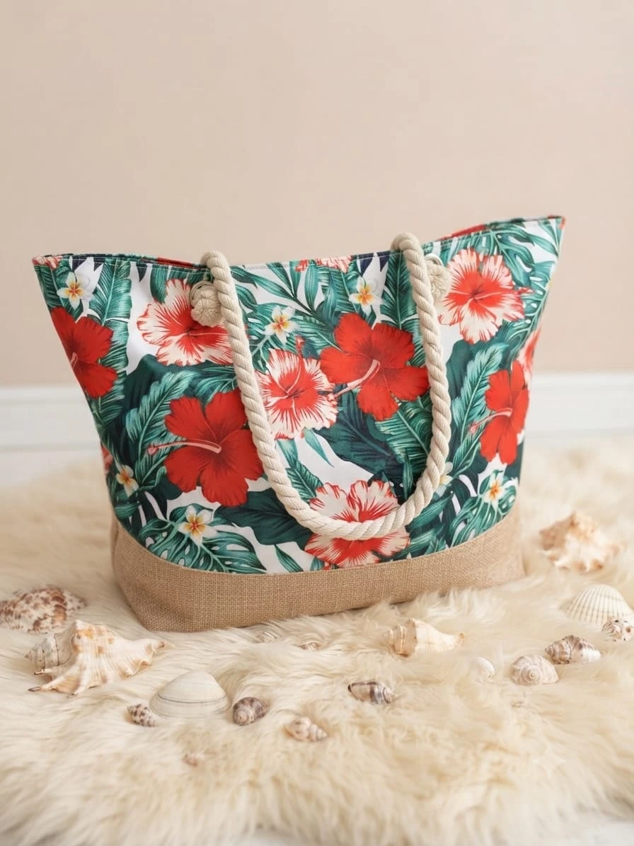 Sac de plage Gérard Pasquier – Motif tropical